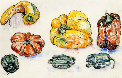 Peppers And Tomatos By Paul Signac