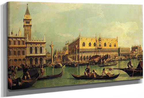 Piazzetta And The Doge's Palace From The Bacino Di San Marco By Canaletto By Canaletto