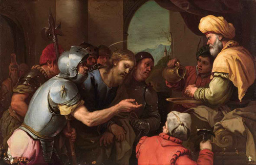 Pilate Washing His Hands By Luca Giordano, Aka Luca Fa Presto By Luca Giordano