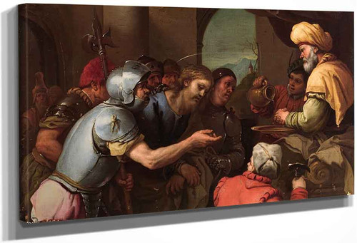 Pilate Washing His Hands By Luca Giordano, Aka Luca Fa Presto By Luca Giordano