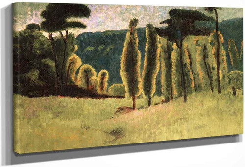 Pines And Poplars In A Field By Paul Serusier