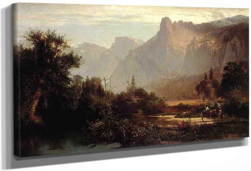 Piute Indian Family In Yosemite Valley. By Thomas Hill By Thomas Hill