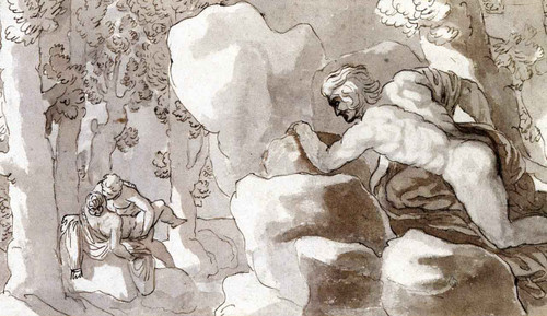 Polyphemus Discovers Acis And Galatea By Nicolas Poussin