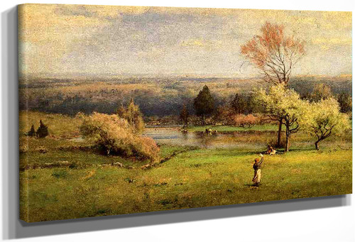 Pond At Milton On The Hudson By George Inness By George Inness