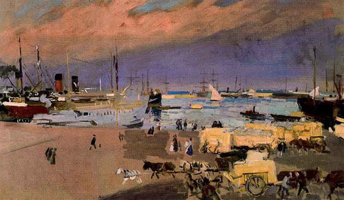 Port Valencia By Joaquin Sorolla Y Bastida Port Valencia By Joaquin Sorolla Y Bastida