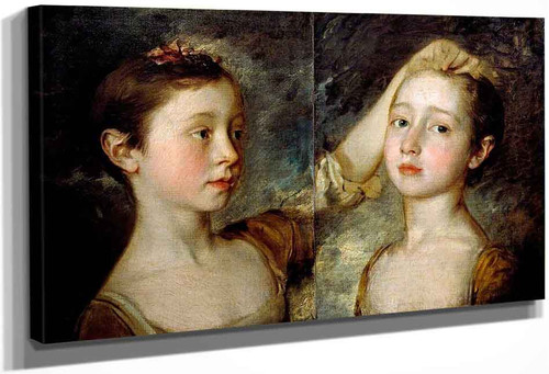 Portrait Of The Painter's Two Daughters By Thomas Gainsborough By Thomas Gainsborough