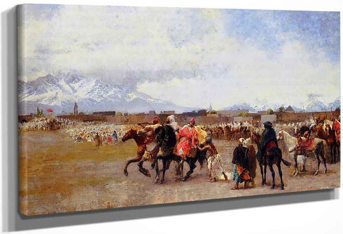 Powder Play City Of Morocco, Outside The Walls By Edwin Lord Weeks