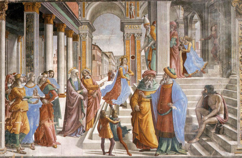 Presentation Of The Virgin At The Temple By Domenico Ghirlandaio Presentation Of The Virgin At The Temple By Domenico Ghirlandaio