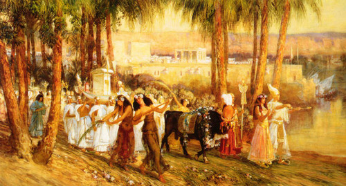 Procession In Honor Of Isis By Frederick Arthur Bridgman