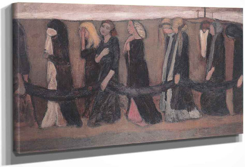 Procession Of Wailing Women 2 By Paula Modersohn Becker