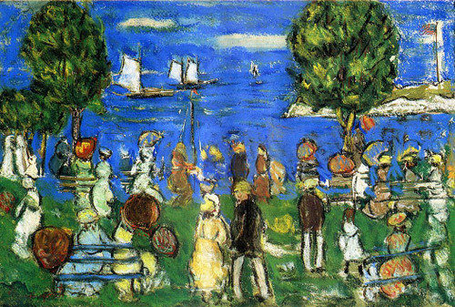 Promenade Salem By Maurice Prendergast Promenade Salem By Maurice Prendergast