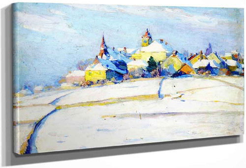 Pully Under Snow By Clarence Gagnon By Clarence Gagnon