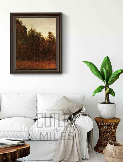 A Grey Day Under The Cliff By Thomas Worthington Whittredge