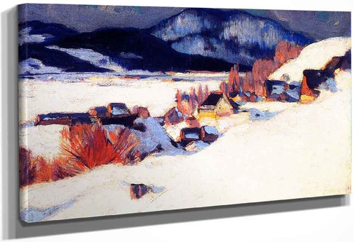 Rang Saint Laurent, Baie Saint Paul By Clarence Gagnon By Clarence Gagnon