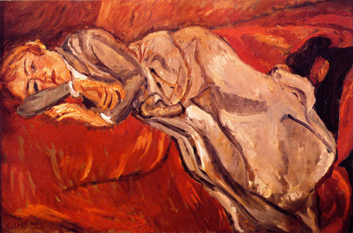 Reclining Woman 1 By Chaim Soutine