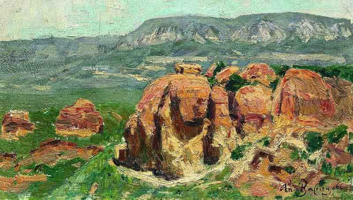 Red Rocks In Kislovodsk By Apollinari Vasnetsov