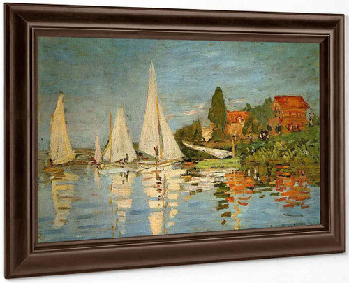 Regatta At Argenteuil By Claude Oscar Monet Print or Oil Painting