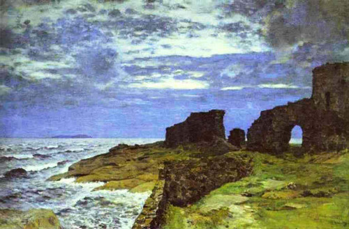 Remains Of The Past. Twilight. Finland By Isaac Levitan