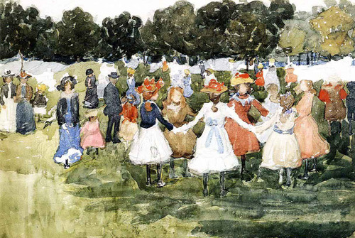 Ring Around The Rosy By Maurice Prendergast Ring Around The Rosy By Maurice Prendergast