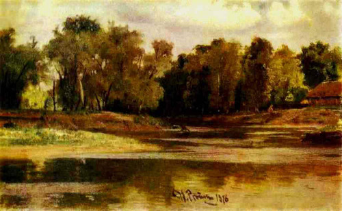 River Bank. By Ilia Efimovich Repin