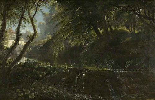 River Scene With Weir And Mill By Francis Danby