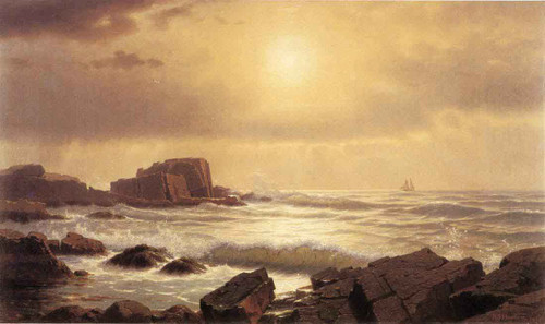 Rocks At Nahant By William Stanley Haseltine