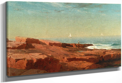Rocks At Narragansett By William Stanley Haseltine