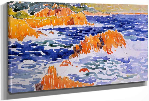 Rocks At Trayas By Henri Edmond Cross By Henri Edmond Cross