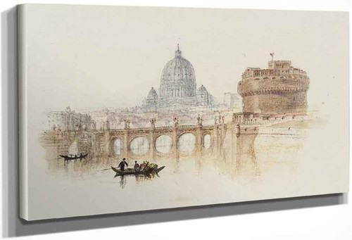 Rogers's 'Italy' Castle Of St Angelo, Rome By Joseph Mallord William Turner