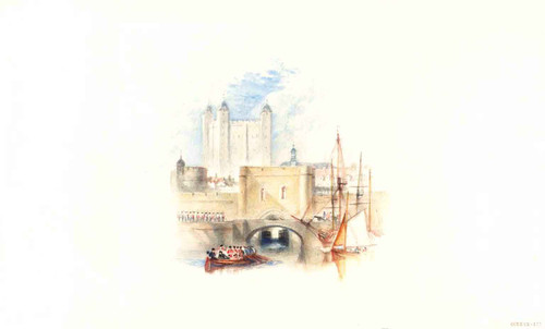 Rogers's 'Poems' Traitor's Gate, Tower Of London By Joseph Mallord William Turner