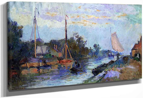 Rotterdam, View Of Vleuve Schie By Albert Lebourg By Albert Lebourg