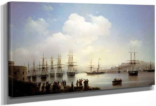 Russian Squadron On The Raid Of Sevastopol By Ivan Constantinovich Aivazovsky By Ivan Constantinovich Aivazovsky