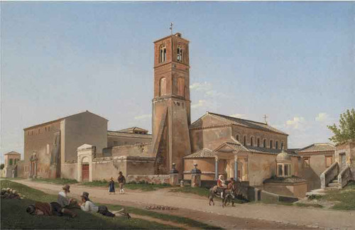S. Agnese Fuori Le Mura, Rome By Christoffer Wilhelm Eckersberg