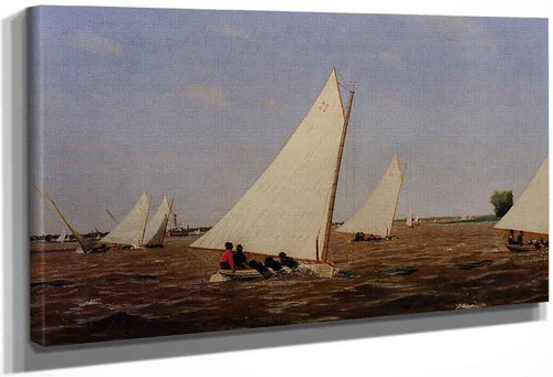 Sailboats Racing On The Delaware By Thomas Eakins By Thomas Eakins