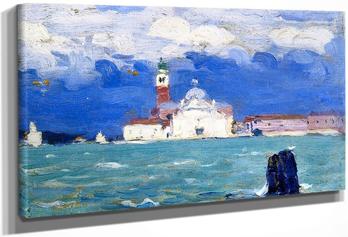 San Giorgio, Grey Day, Venice By Clarence Gagnon By Clarence Gagnon