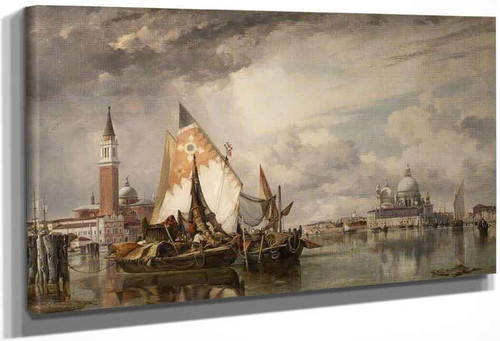 San Giorgio Maggiore And The Salute, Venice, With Fishing Craft Of Chioggia And The Lagoon By Edward William Cooke, R.A.