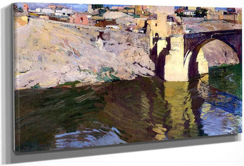 San Martin Bridge At Toledo By Joaquin Sorolla Y Bastida
