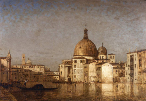 San Simeone Piccolo Beyond The Grand Canal, Venise By Felix Francois Georges Philbert Ziem