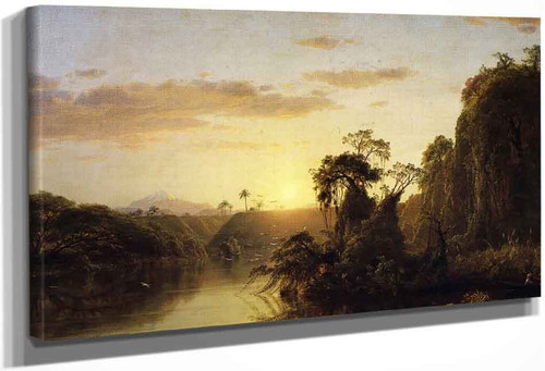 Scene On The Magdalena1 By Frederic Edwin Church By Frederic Edwin Church