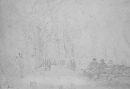 Scene Parisienne By Jean Louis Forain By Jean Louis Forain