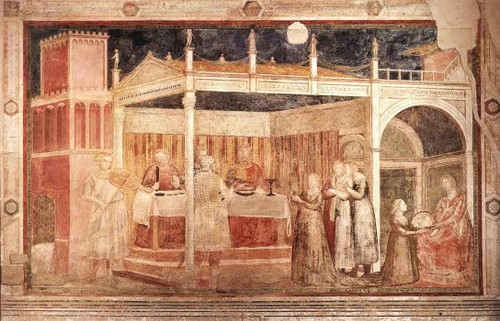 Scenes From The Life Of St John The Baptist 3. Feast Of Herod By Giotto Di Bondone