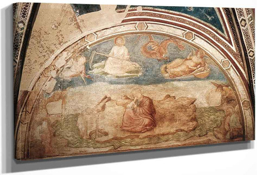 Scenes From The Life Of St John The Evangelist 1. St John On Patmos By Giotto Di Bondone