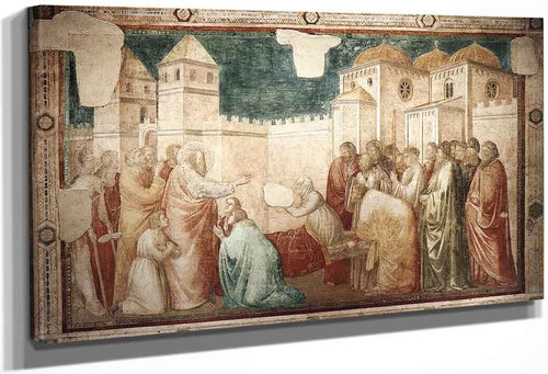 Scenes From The Life Of St John The Evangelist 2. Raising Of Drusiana By Giotto Di Bondone