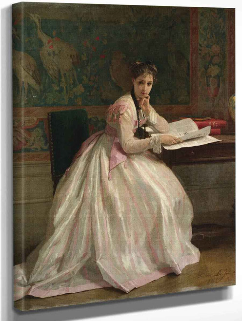 Idle Moments By Gustave Leonard De Jonghe By Gustave Leonard De
