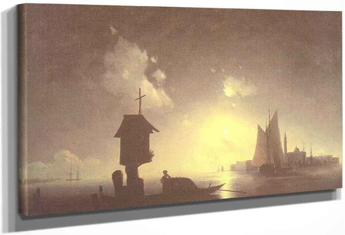 Sea View With Chapel By Ivan Constantinovich Aivazovsky By Ivan Constantinovich Aivazovsky