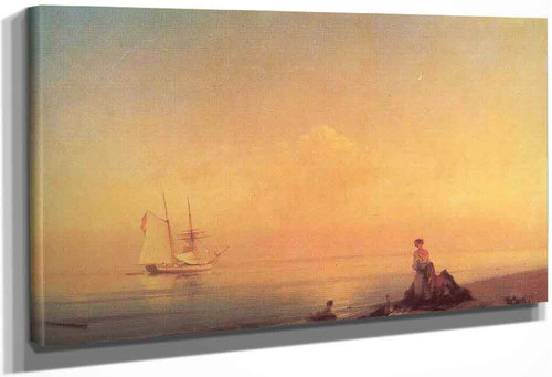 Seashore. Calm. By Ivan Constantinovich Aivazovsky By Ivan Constantinovich Aivazovsky