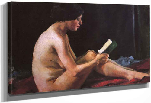 Seated Female Nude By Mainie Jellett