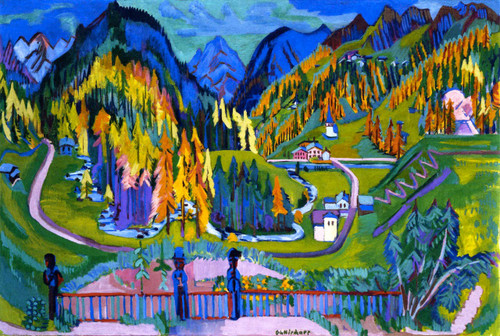 Sertig Valley In Autumn By Ernst Ludwig Kirchner By Ernst Ludwig Kirchner