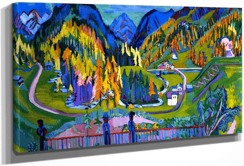 Sertig Valley In Autumn By Ernst Ludwig Kirchner By Ernst Ludwig Kirchner
