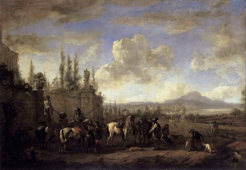 Setting Out On The Hunt By Philips Wouwerman Dutch 1619 1668 Setting Out On The Hunt By Philips Wouwerman Dutch 1619 1668
